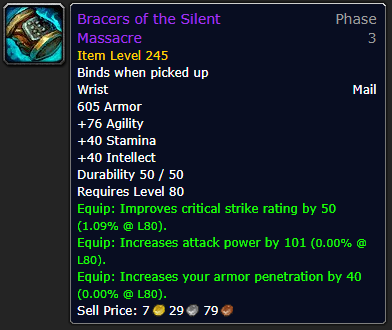 Bracers of the Silent Massacre
